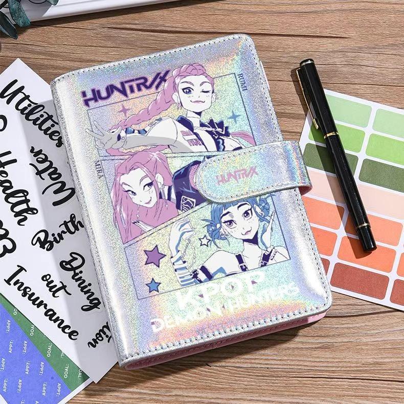 Kpop Hunters Quaderno Laser Diario Studente Copertina Rigida Ad Anelli Cartone Animato Anime silver-team argento