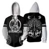 Tattoo 3D Printed Sweatshirt 3D Zipper Hooded Sweatshirt