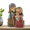 2.5in Resin Nativity Sets For Christmas Indoor Holy Family Nativity Figurine Gaudi Style Resin Christmas Party Home Decorations