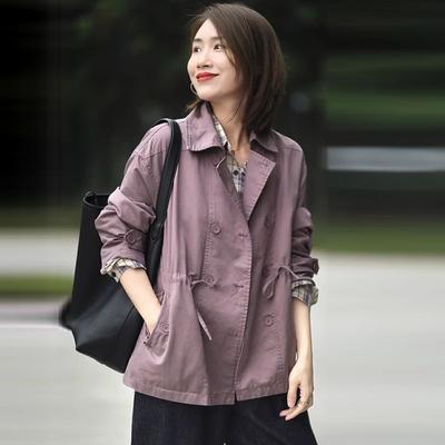 Koreanische modische und vielseitige Frühlingsjacke mit Workwear-Elementen