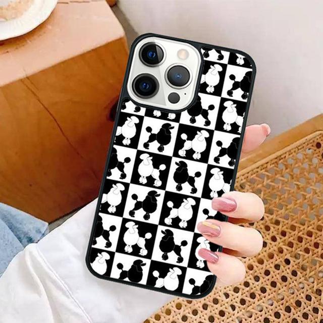 Kreslený kryt na telefon s pudlem pro iPhone 17 Air 16 16e 15 Plus pro Apple 13 11 12 14 Pro Max Kryt coque Shell