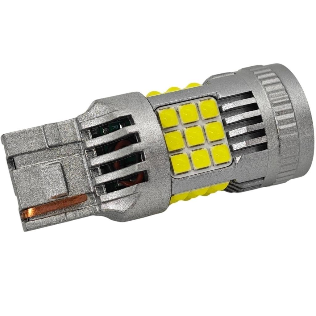 2 szt W21W LED 7440 żarówka 12-24V bez błędu 2200lm biała mocne światło