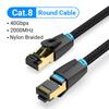 Vention Cat8 Ethernet Cable 2m 3m 8m Nylon Braided 40Gbps 2000Mhz SFTP Internet Cable for Modem Router Gaming Network Patch Cord