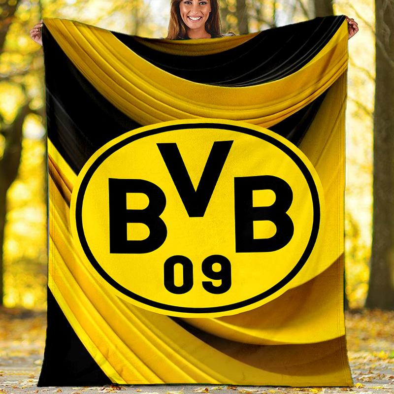 1 Stück B-BVB Themen-Decke - Digitaldruck, Polyester, Gemütlich für alle Jahreszeiten, Perfekt für draußen und Reisen