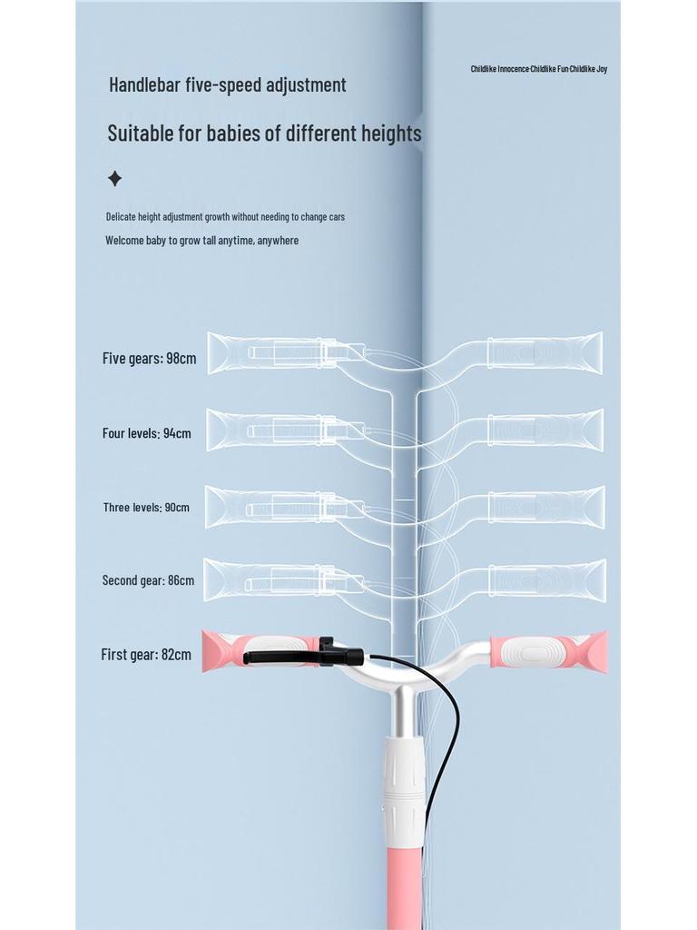 Monlilibebe Two-Wheel Folding Kick Scooter for Kids Ages 8-12