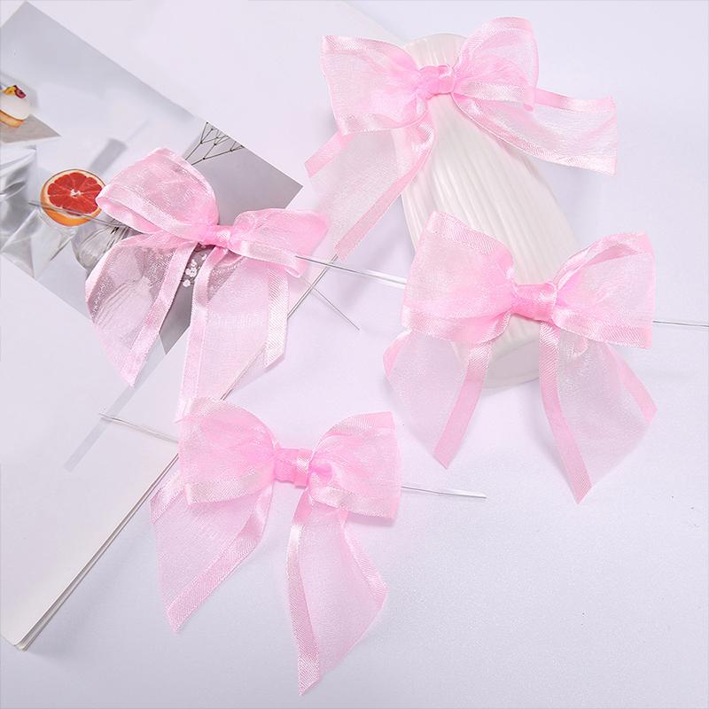 30pcs/bag Bow Accessories Packaging Decoration Gift Wrap Bows Handwork DIY Party Decoration 9x12cm