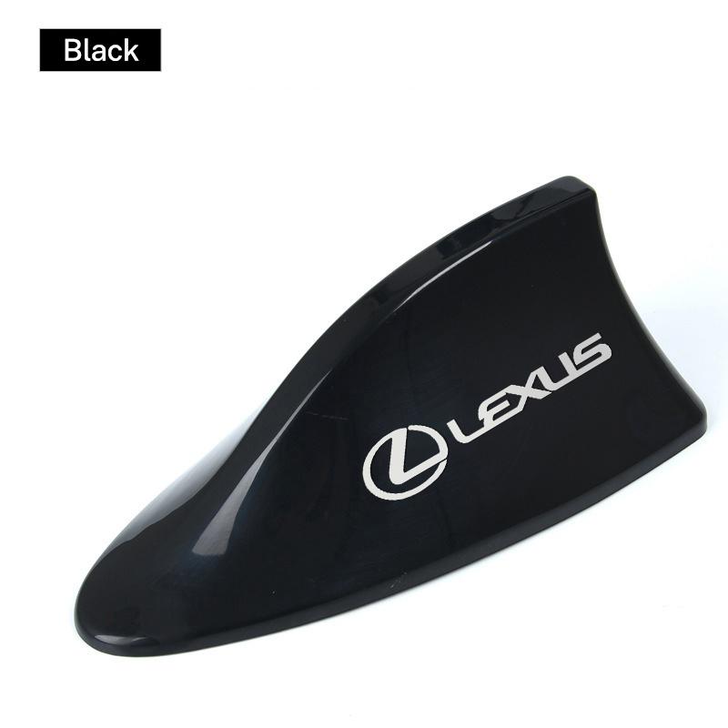 Universal ABS Plastic Car Logo Shark Shape Fin Antenna Roof Radio Signal Aerial Shark Fin Signal Antenna Modification Styling