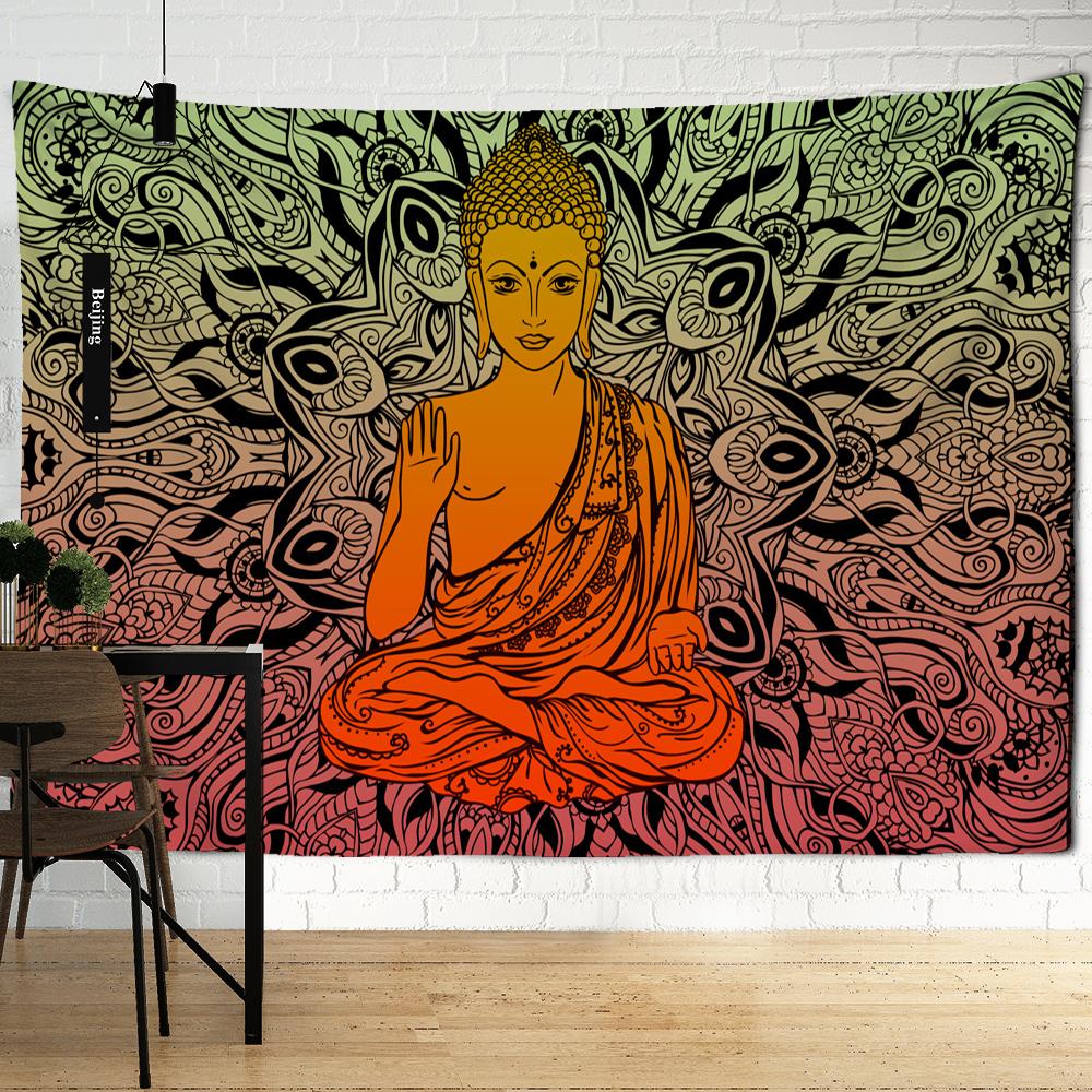 Indian Buddha Meditation Chakra Tapestry Wall Decoration Mandala Tapestry Witchcraft Bohemian Hippie Home Decoration Yoga Mat Bl