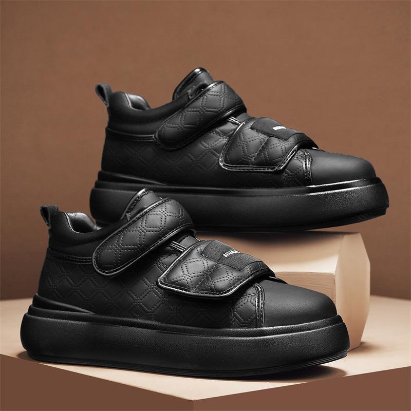 

Live stream winter thickened warm down cloth sticker cotton shoes outdoor men s middle help Martin boots trendy tooling shoes 39 чорний