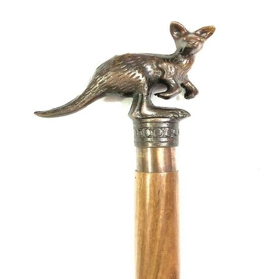 

Латунная ручка кенгуру, деревянная трость, трость в виде спиральной веревки