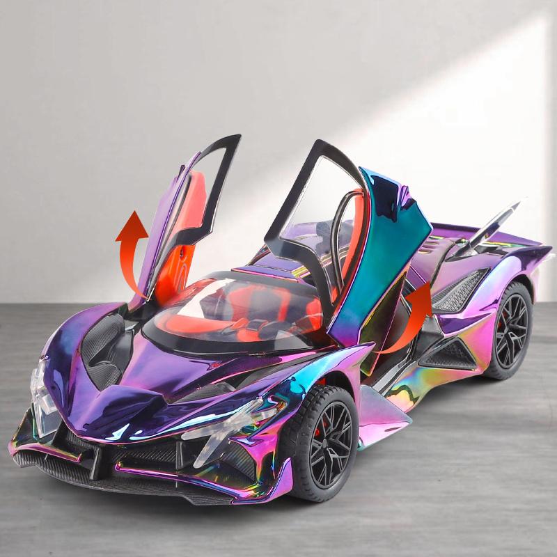 1:24 Apollo Projekt EVO Galvanisiert Supercar Diecast Modellauto Legierung Miniauto Mini GT Klassische Liebe Valentinstagsgeschenk Für Jungen