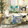 Der WIND STEIGT Animations-Kissenbezug Quadratisches Kissen Schlafzimmer Sofa Freizeit Komfort Kissen Auto Wohnzimmer Heimdekoration 40X40