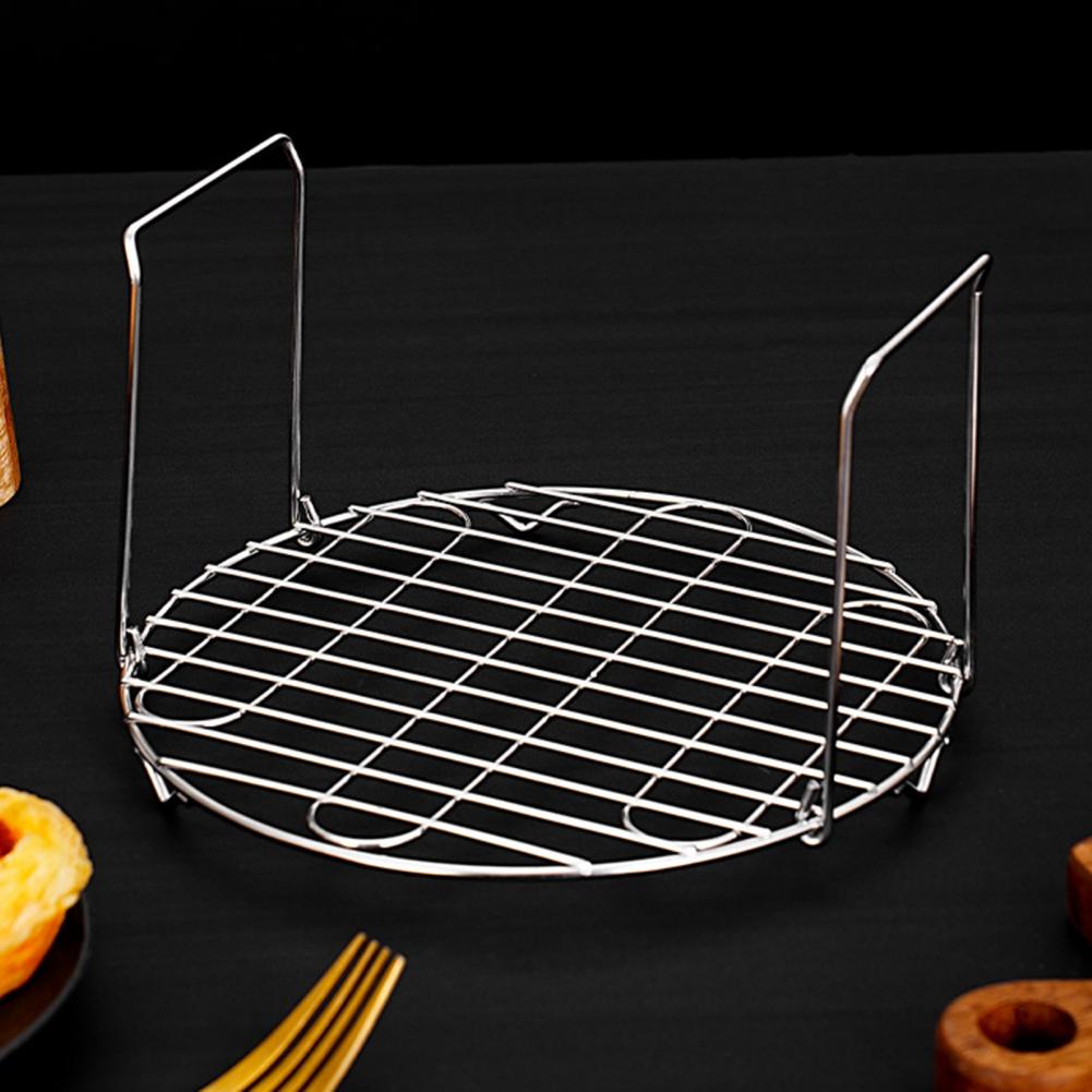 Rotating Oven Rack Bbq Rack for Ovens Stainless Steel Bbq Grill Rack with Double Baking Tray for Multifunctional for Grilling