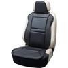 BONFORM Phiten Leather Aqua Titanium Seat Covers for Passenger Single Front Cars, Seat, Black, 4051-91BK