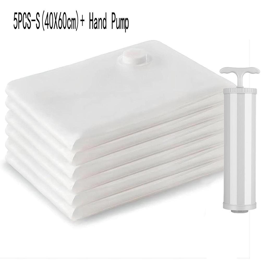 Multiple Sizes Vacuum Storage Bags with Pump Vacuum Sealed Bags for Organizer  Space Saver Bags For Clothes Clothing Organizer