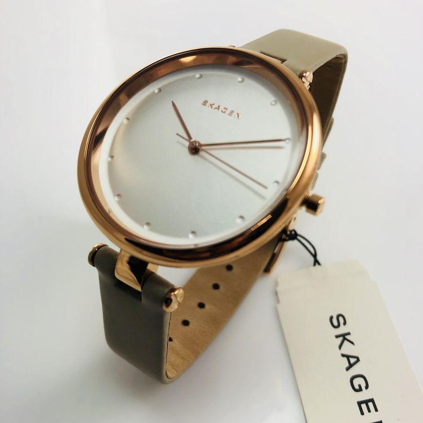 SKAGEN Women Tanja Tan Leather Strap