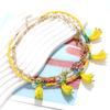 Handgefertigte Perlen Bananenblüte Anhänger Halskette Mehrschichtiger Schmuck Für Frauen Sommer Mode Harzperlen Schichtkette
