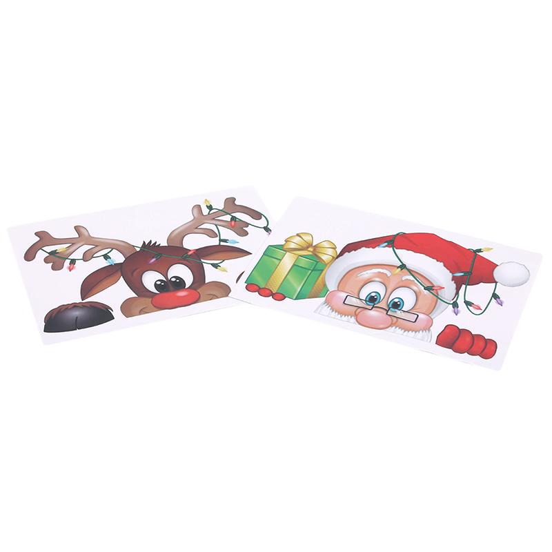 Merry Christmas Wall Stickers Fashionable Santa Claus Window Area Room Decoration PVC Vinyl New Home Use Decor Removable