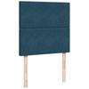 Ottoman Bed with Mattress & LEDs Dark Blue 90x190 Cm Velvet
