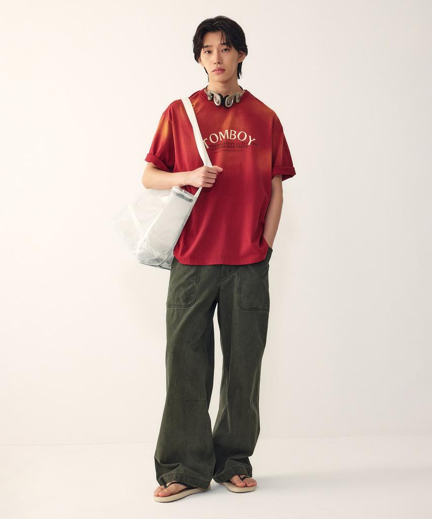 STUDIO TOMBOY [Men] Cotton Pocket Detail Pants_Dark Khaki 9156131112