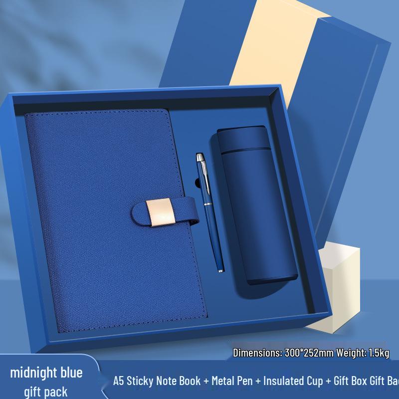 Customized Logo Laptop Gift Set: Thickened Notebook with Clasp, Perfect for Business Office Culture Gifts