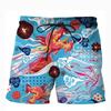 3D Printed Animal Short Pants For Men Flamingo Shark Owl Pattern Board Shorts Summer Hawaiian Loose Quick Dry Sports Swim Trunks