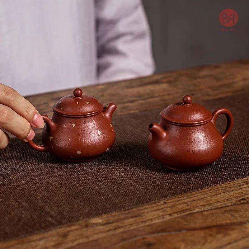High Quality Yixing Purple Clay Tea Pot Raw Ore Dahongpao Handmade Tea Maker Household Customized Beauty Teapot Chinese Tea Set
