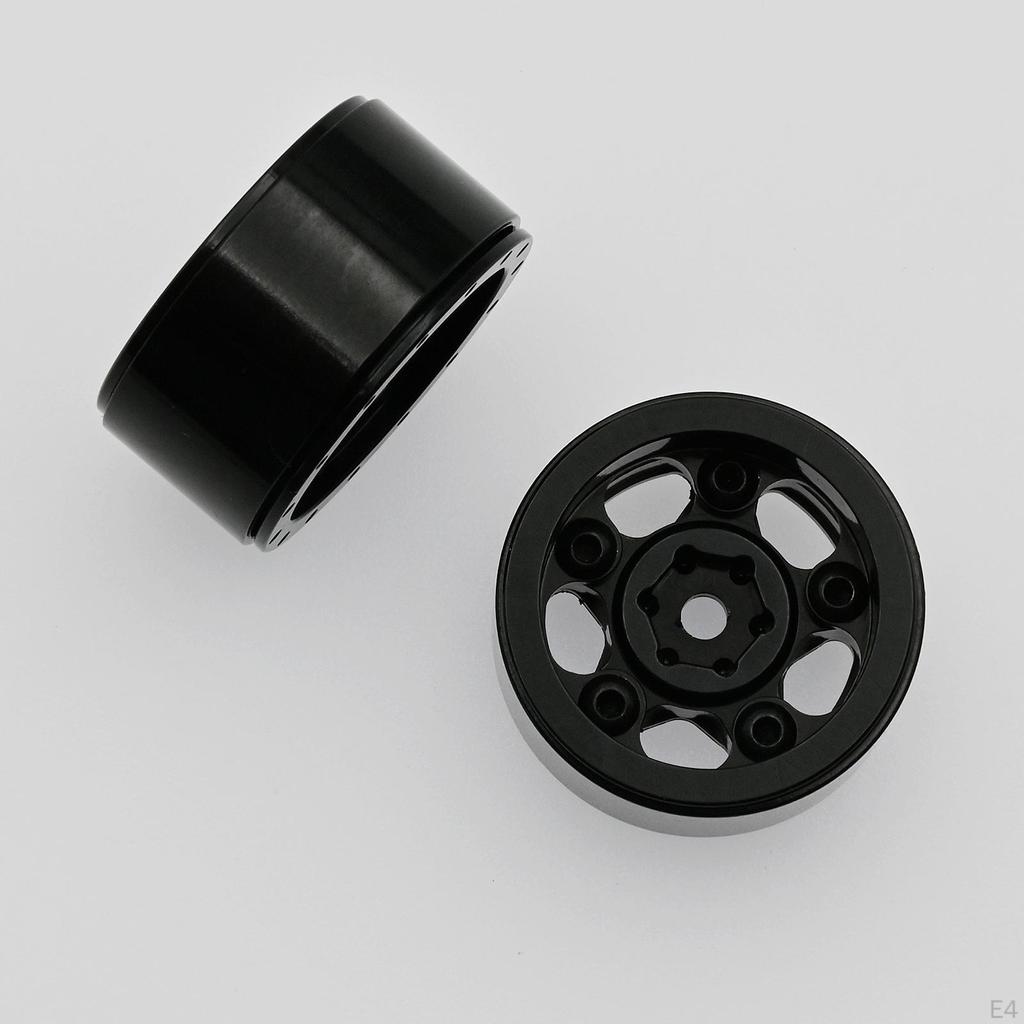 2 Pair Wheel Rim Hubs for Axial SCX24 AXI00002 AXI00001 AXI90081 RC Car Crawler Upgrade Parts