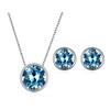 Original Crystals from Austria Mini Round Beads Pendant Necklace Silver Color Choker for Women Girls Party Daily Jewelry 8MM