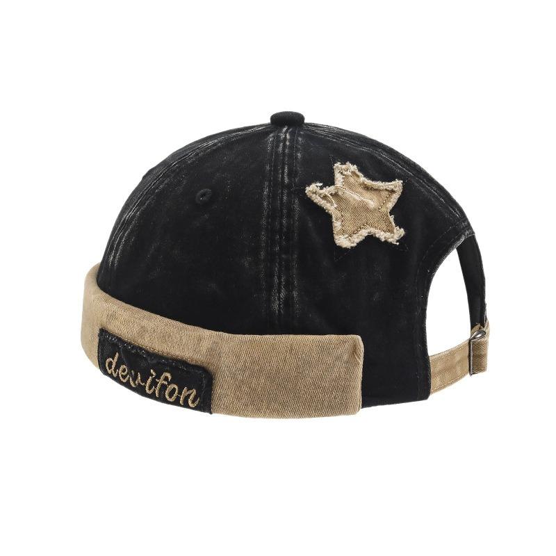 Yuppi Landlord Hat Female Personality Beanie Melon Fur Hat Washed Retro Old Street Hip Hop Hat Male