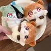 Honkai Star Rail Silver Wolf Peluche Grigio Giocattolo Accogliente Bambola Carina Variante a Due Espressioni Viso Piangente Felice Dettaglio Cornetto Minuscolo Ultra