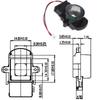 M14 Direct Interface All Metal Ir-Cut Dual Filter Day Night D14 Switcher 20Mm Hole Distance Height 13.3Mm