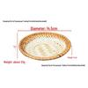 Handmade Round Bamboo Basket Tray and Plate for Creative Home Decoration