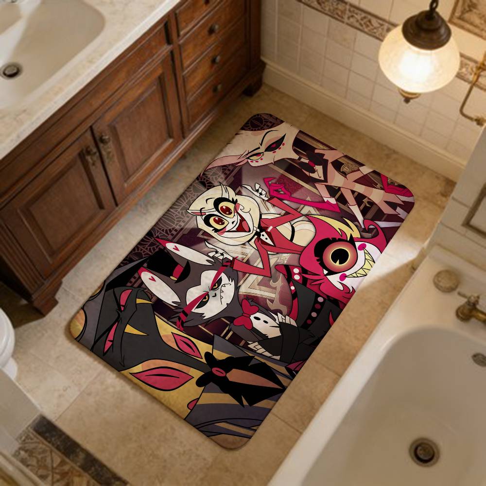 

HazbinS H-Hotels Hallway Carpet Washable Non-Slip Living Room Sofa Chairs Area Mat Kitchen Doormat Area Rug 40x60cm
