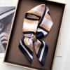Fashion Printed Square Scarf For Women Luxury Imitation Silk Scarves Bandanas Hijab Neckerchief Elegant Shawl Wraps For Travel