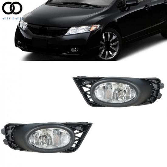 Пара противотуманных фар в бампер для Honda Civic седан 2009-2011 RH+LH в сборе