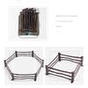 10Pcs Farmhouse Decoration Miniature Scene Fences Set for Doll House Furniture DIY Role for Play Accs Kids Interaction F