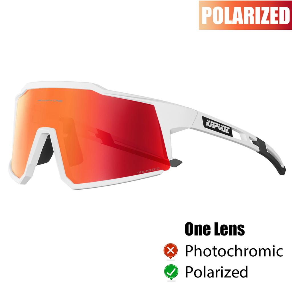 Kapvoe Radsportbrille Polarisiert MTB Rennradbrille UV400 Schutz Sonnenbrille Ultraleicht Sportbrillen Ausrüstung
