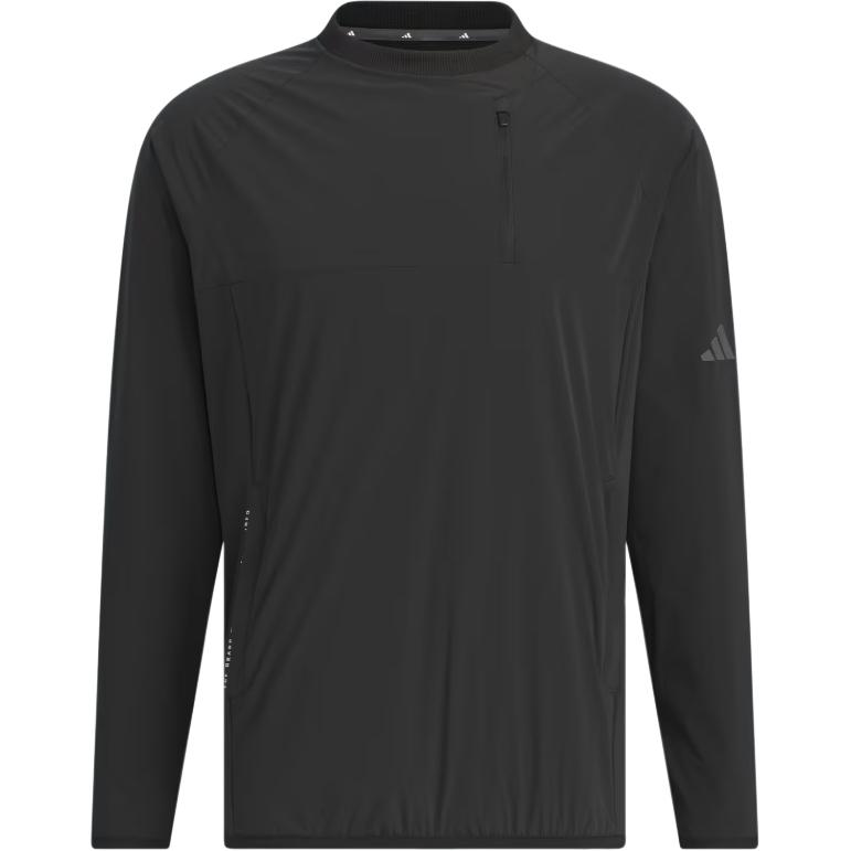 Adidas Пуловер с круглым вырезом, удобная повседневная футболка с длинным рукавом, мужские топы, черный IM6420 A/XL