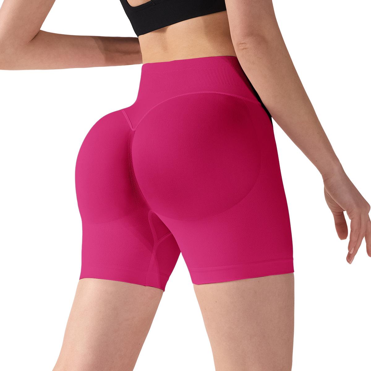 

Dfyne Peach Women s Butt-Lifting Yoga Shorts - Fitness Three-Quarter Pants XL (65-72 kg) розы красного