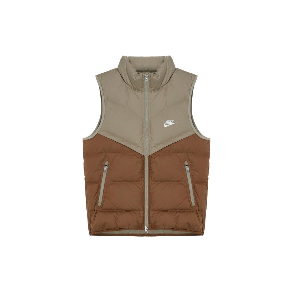 Nike Sportswear Storm-FIT Windrunner Outdoor Casual Sports Zip-Up Stand Collar Warm Down Vest Men Vest Khaki FB8184-248