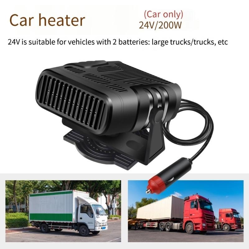 Car Heater & Defogger Small 12V/24v Vehicle Heater and Windshield Defroster for Efficient Winter Driving Safety