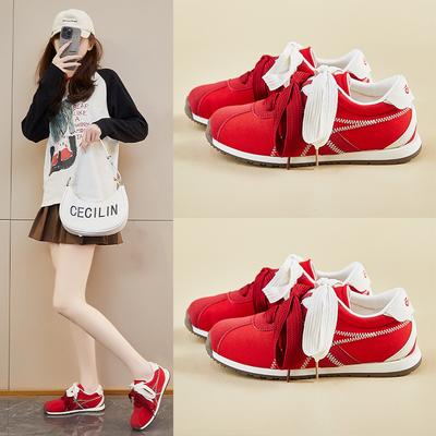 Ins New Forrest Gump Shoes Female Spring Student Running Sports Thick Sole Height Increase Casual Street Shot GZ