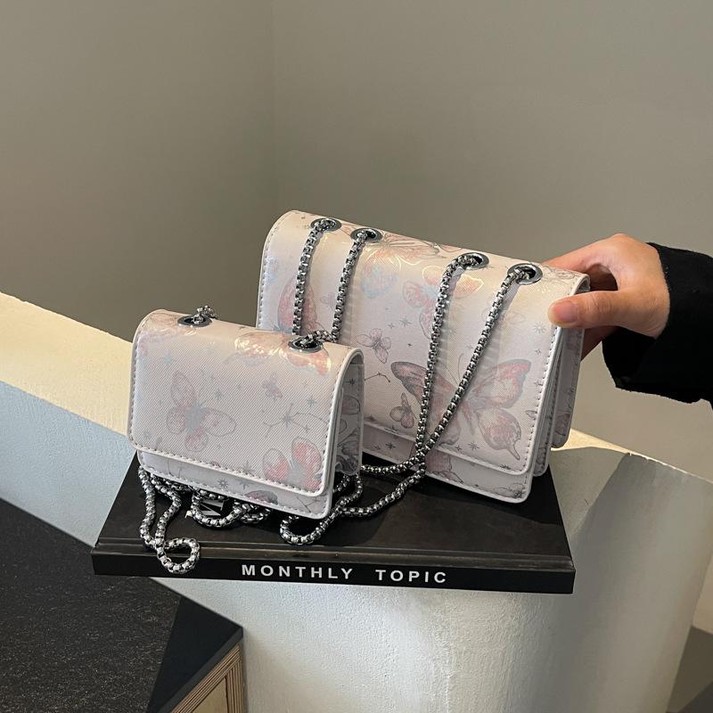 Fashion Chain Small Square Bag Women's New Casual Messenger Bag Versatile Commuter Shoulder Bag