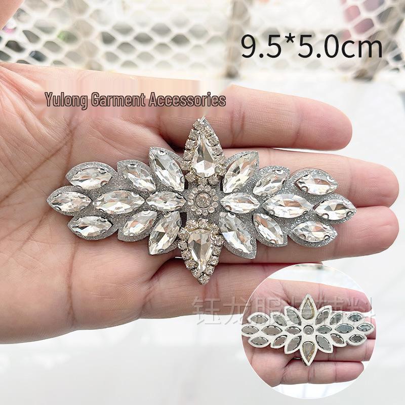 White Rhinestone DIY Hotfix Adhesive Fabric for Crystal Ornaments & Shoe Box Decorations