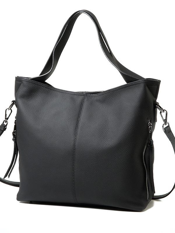 Leather Tote Bag Women's New Fashion Large-capacity Handbag First Layer Cowhide Women's Messenger Bag Shoulder Bag