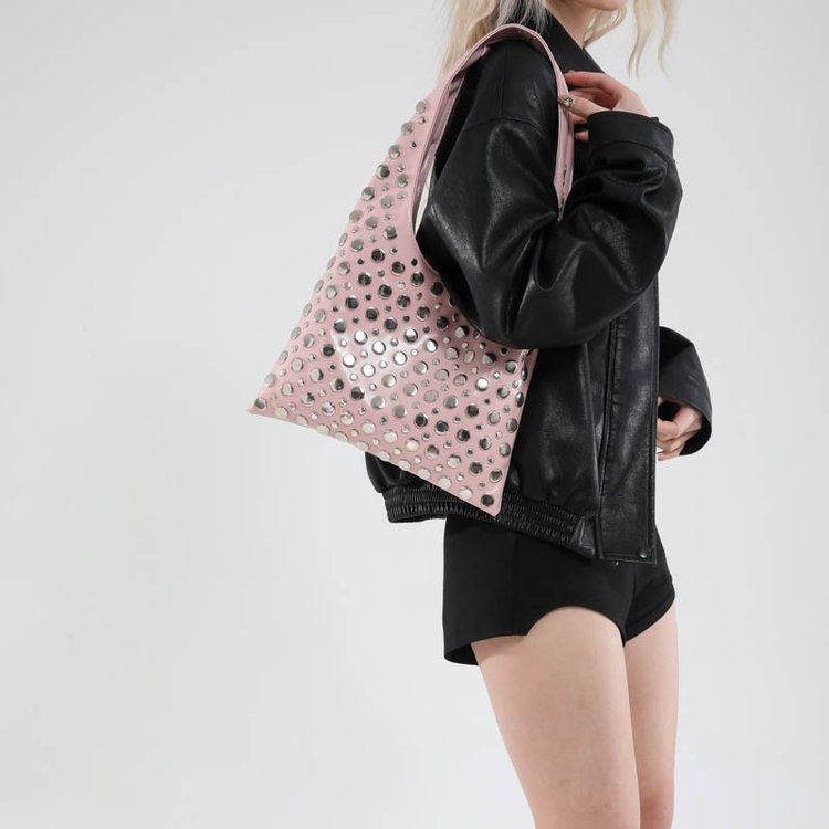 Cross-border Spanish foreign trade single large capacity tail single riveted single shoulder underarm bag