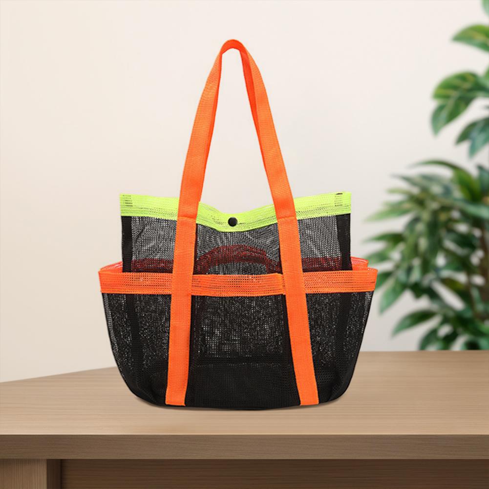 Mesh Beach Bag Portable Pool Bag Lightweight Foldable Swimming Pool Bag Waterproof Sandproof for Cruise Swim Vacation Essentials