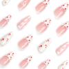 24 Pieces Gentle and Sweet Wind Manicure Tablets, Fake Nail Love, Strawberry Wearing Nail Tablets Nail Stickers
