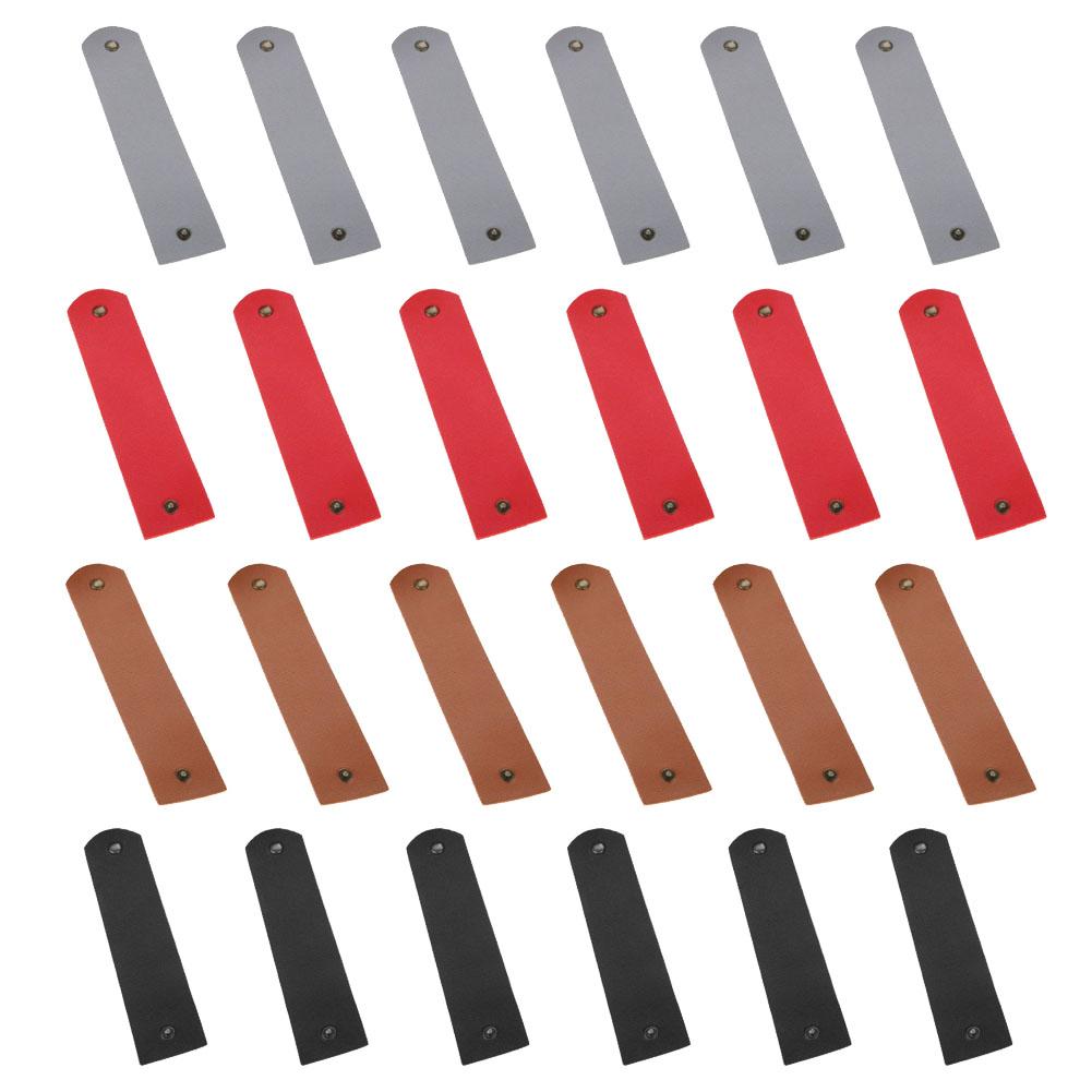 6 Stück rustikale Leder-Serviettenringe für den Esstisch, handgefertigt, PU-Lederringe, wasserdicht und langlebig, Serviettenhalter